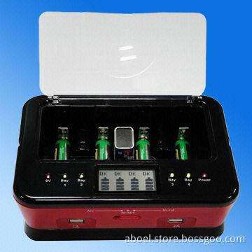 NiCd/NiMH/Alkaline Battery Charger with USB